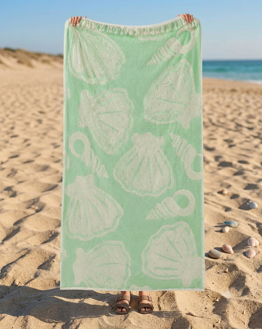 Azure Mist Coastal Towel