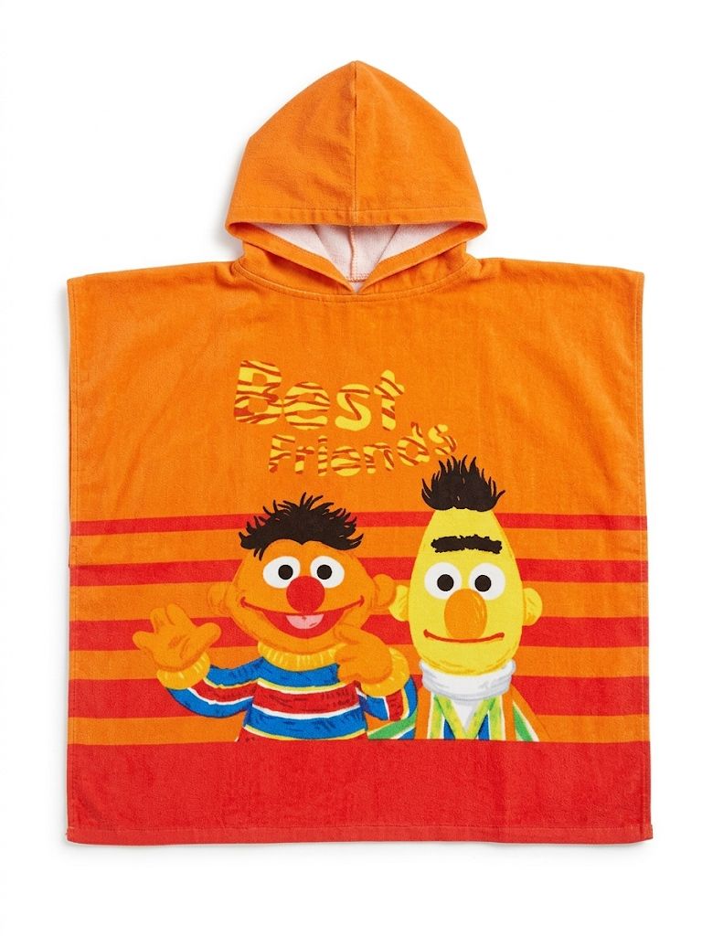 Sesame Street Bert & Ernie "Best Friends" Hooded Towel Poncho