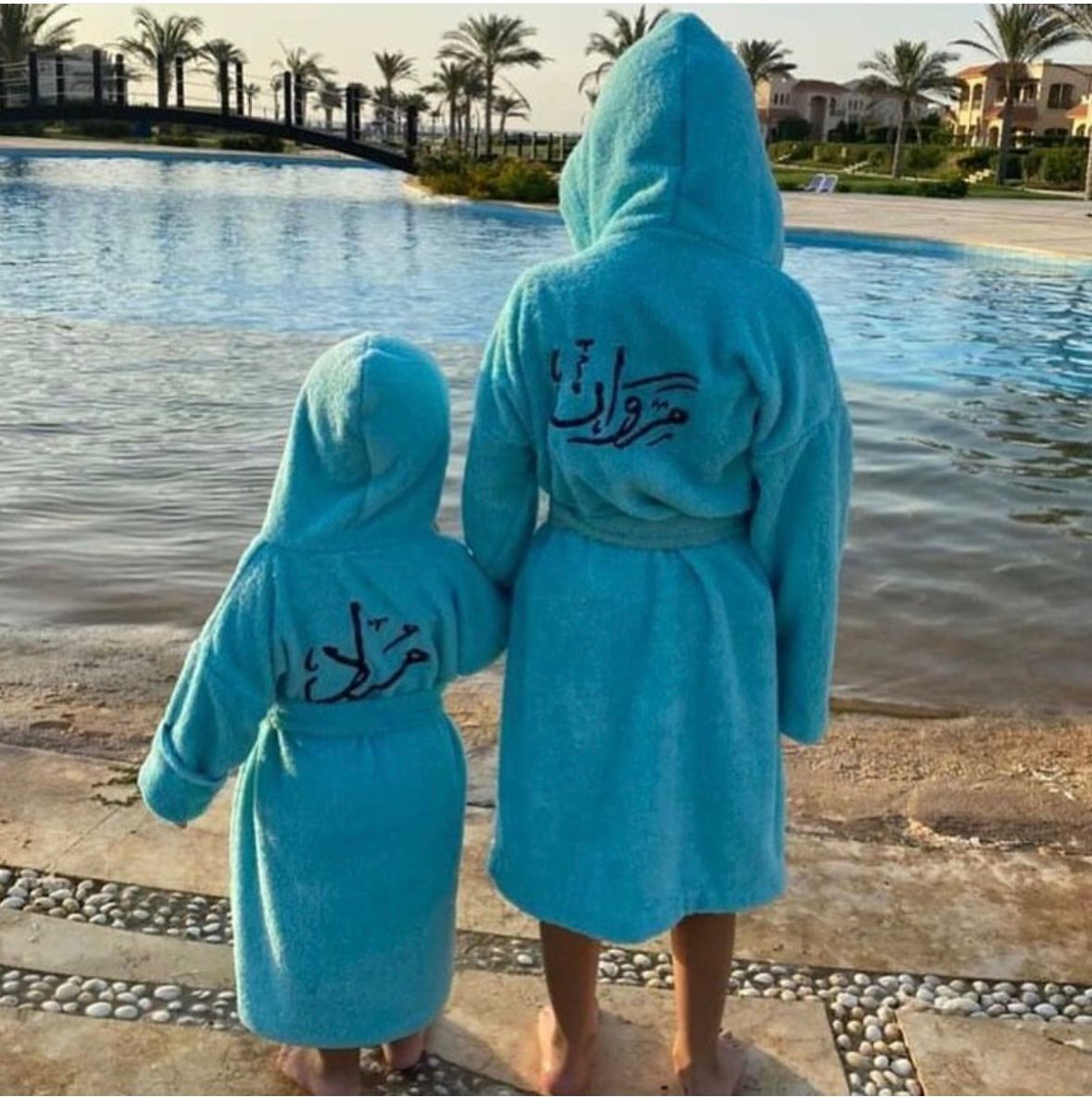 Kids Embroidered Bathrobes