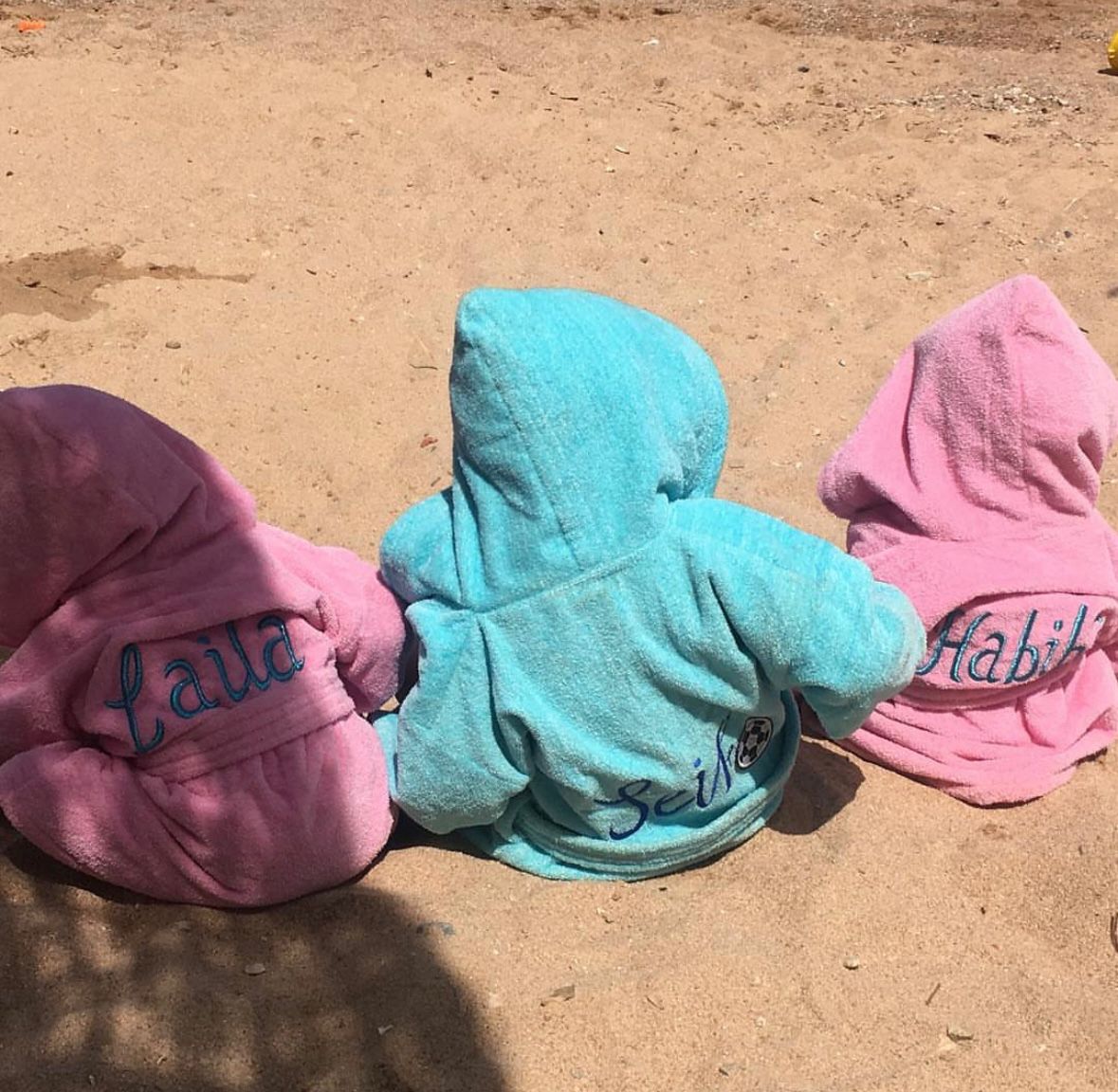 Kids Embroidered Bathrobes