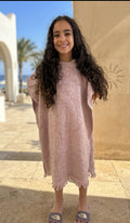 Wave Jacquard Poncho